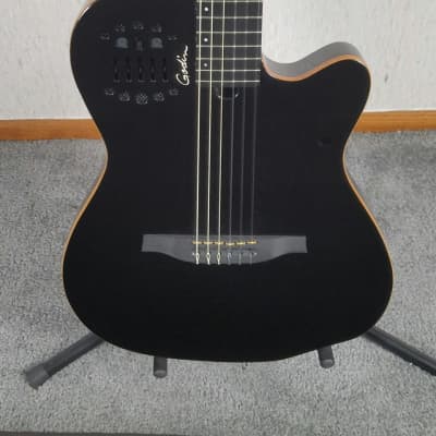 Godin Multiac ACS SA Cedar Nylon String Guitar w Gig Bag (Black Pearl) 2018 image 2