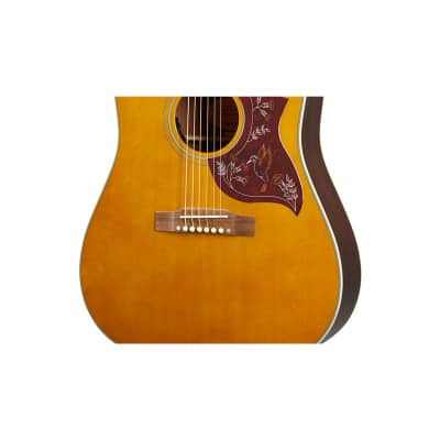 Epiphone Inspired by Gibson Hummingbird, Aged Antique Natural image 5
