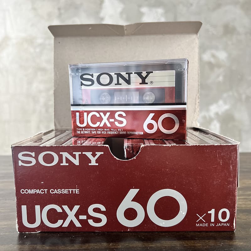 New Old Stock Pack of 10 Sony UCX-S 60 Minute Cassette 1982-84