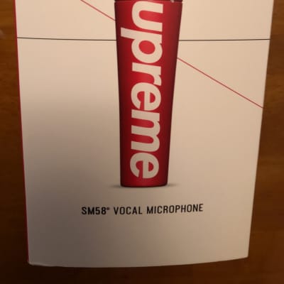 Sold Out Supreme x Shure SM58 Dynamic Microphone Red White Supreme FW2020 image 8