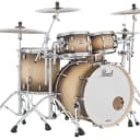 Pearl Masters Maple Complete 4-pc. Shell Pack features 22x18 bass drum, 16x16 floor tom, and 12x8 and 10x7 suspended toms in (#351) NaturalBurst lacquer finish. MCT924XEDP/C351