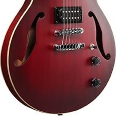 Ibanez AM53 Hollowbody Guitar Sunburst Red Flat
