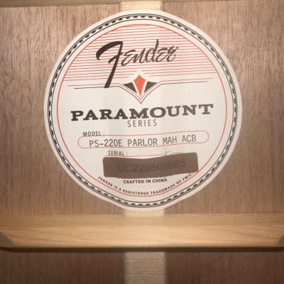 Fender Paramount PS-220E 2022 - Present - Aged Cognac Burst image 3