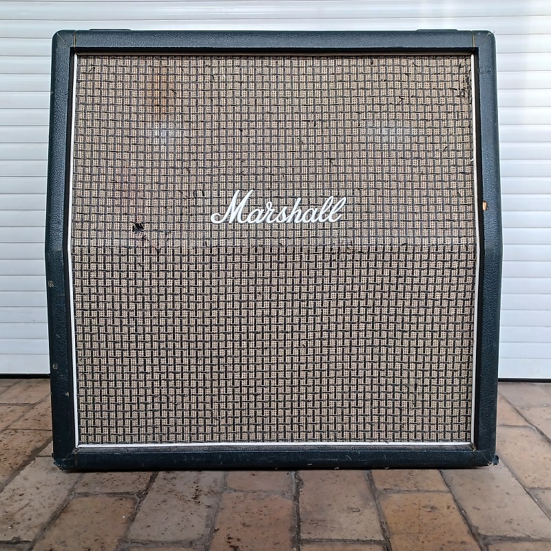 Marshall 1960AX 4x12" Angled Guitar Speaker Cabinet Salt'N'Pepper Celestion G12M Greenbacks 2004 UK image 1