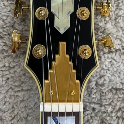 D'Angelico Excel SS Semi-Hollow Electric Guitar in Solid Black, DAESSSBKGSCBE image 6