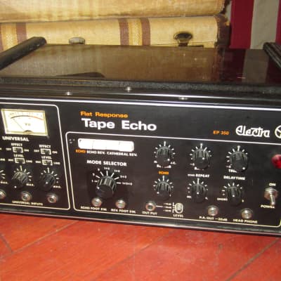 Vintage 1971 Electra EP 350 Analog Tape Echo  Black w original cover image 1