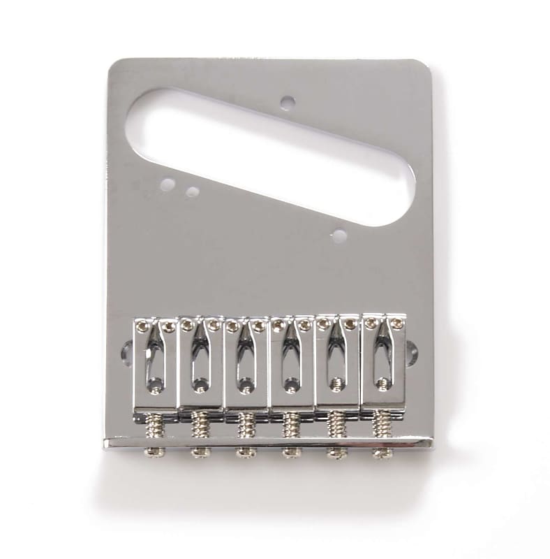 Genuine Fender Standard Series 6-saddle Telecaster Bridge Chrome 005-3354-000 image 1