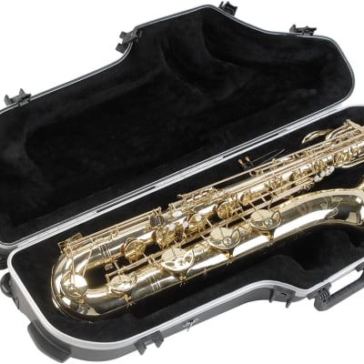 SKB Contoured Pro Universal Baritone Sax Hard Molded Case w/ Wheels image 2