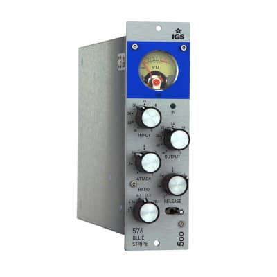 IGS Audio 576 Blue Stripe 500 Series 1176-Style FET Compressor image 2