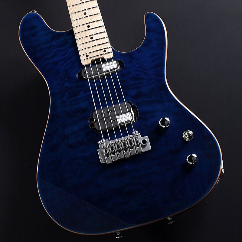 ギター SCHECTER MZ1 See-thru Blue Schecter Japan Mz-1 See Thru Blue – Maple – Gooswyn Guitar