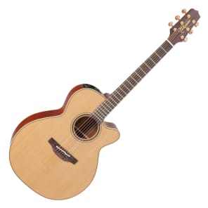 Takamine CP3NC OV Pro Series 3 NEX Cutaway Solid Cedar/Ovangkol Acoustic/Electric Guitar Natural Satin