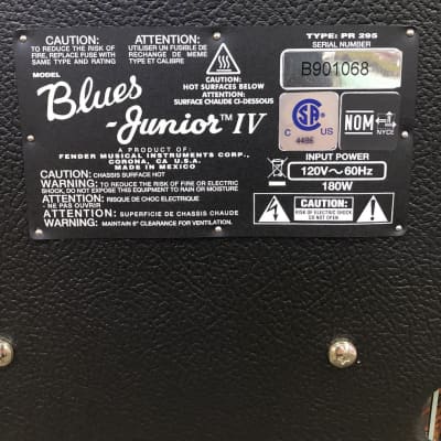 Fender Blues Junior IV 12-inch 15-watt Tube Combo Amp - Eminence Swamp Thang Speaker image 4
