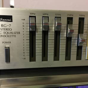Sansui RG-7 Vintage Graphic Equalizer Reverb Amp Audiophile HiFi Antique Reverberation Amplifier image 3