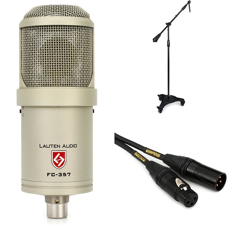 Lauten Audio Clarion FC-357 Large-diaphragm Condenser Microphone with  Studio Boom Stand and Cable