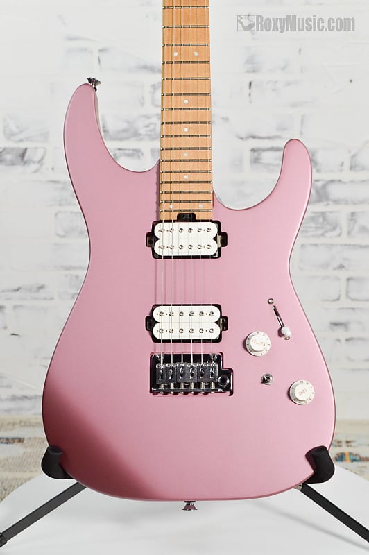 Used Charvel Pro Mod DK24 HH 2PT CM Electric Guitar Satin Burgundy Mist image 1