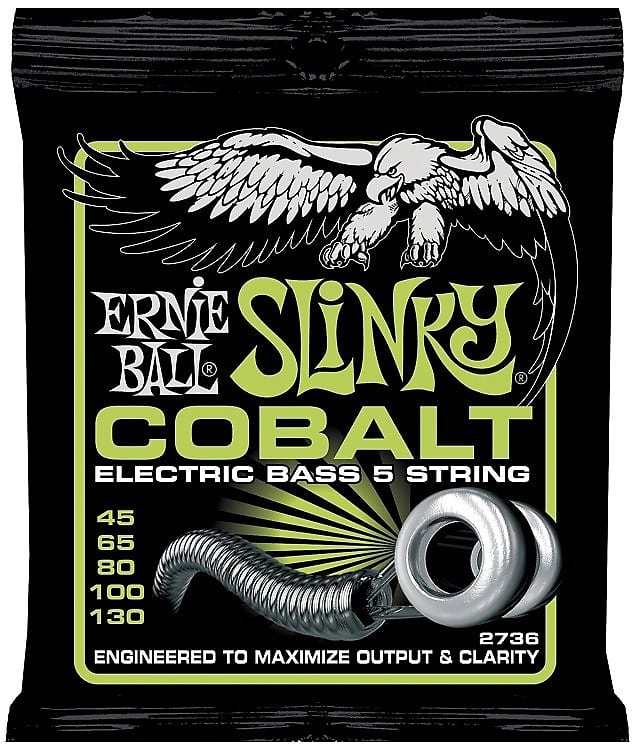 Ernie Ball Slinky Cobalt 5-String Bass 45-130 Regular image 1