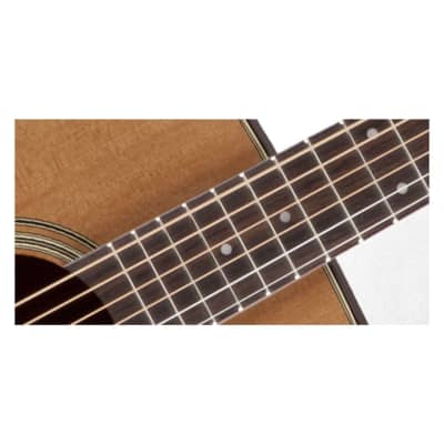 Takamine P1DC Made in Japan Dreadnought 6-String Right-Handed Acoustic Electric Guitar with Venetian Cutaway, Solid Cedar Top, Sapele Back and Sides, CT4B II Electronics, and Case (Satin) image 3