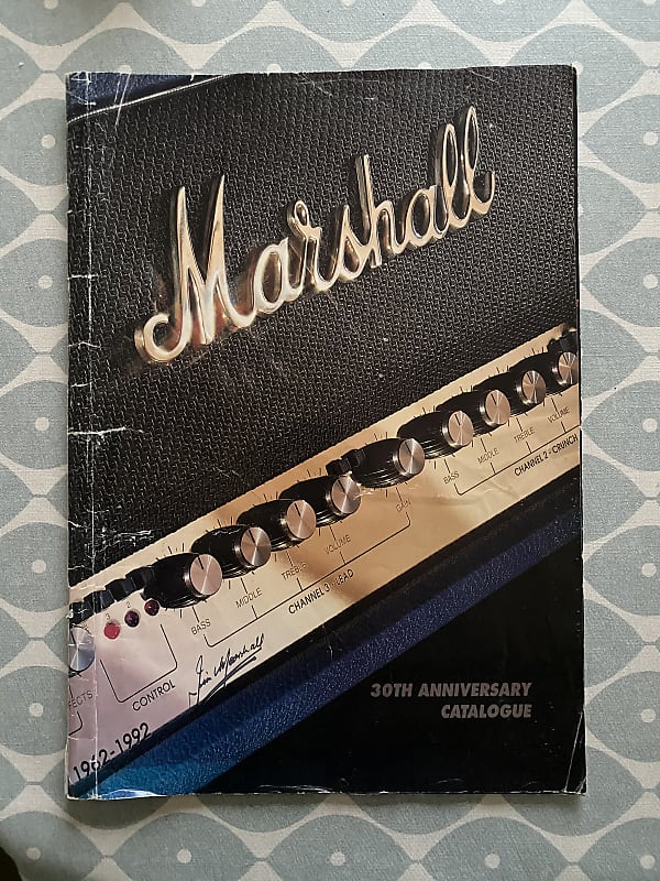 Marshall 30th anniversary Catalogue Reverb