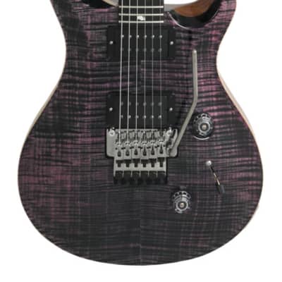 Paul Reed Smith Wood Library Custom 24 Floyd Rose Stained Flame Maple Neck Purple Iris image 2