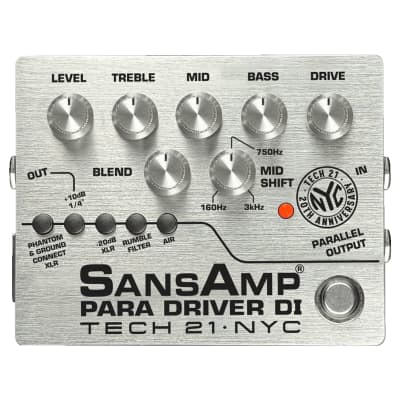 Tech 21 Sansamp Bass Driver & DI Vermillion Red Limited Edition