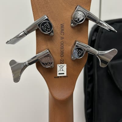 Warwick Alien Rockbass Standard 4 String Acoustic Electric Bass - Black image 6