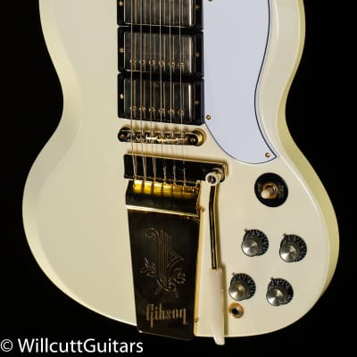 Gibson Custom Shop 1963 Les Paul SG Custom Reissue Maestro VOS Classic White (573) for sale