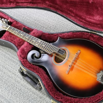 Epiphone MM-40L Masterbuilt F-Style Vintage Burst Mandolin - HSC image 4
