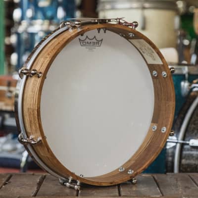 Angel Drums 'Pam' Pancake Drum in Red Oak/Rosewood - 3.5x14 image 6