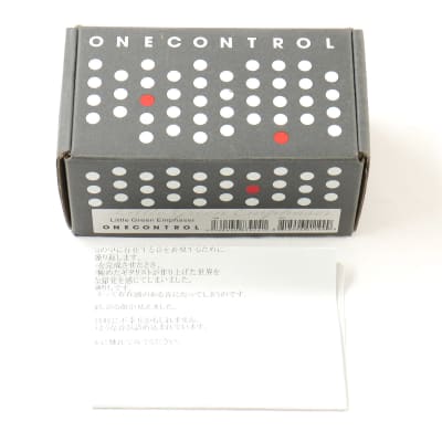 ONE CONTROL Little Green Emphaser Guitar Booster  (03/15) image 4