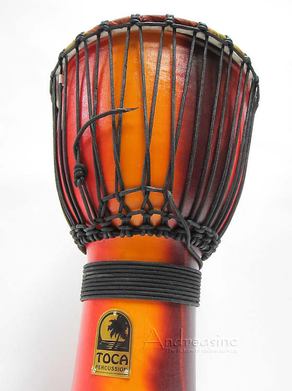 Toca Percussion Origins Rope Tuned 10 Celtic Knot Wood Djembe