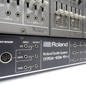 Roland SYSTEM-100M D Set Vintage Analog Modular Synthesizer w/ 181 CV Keyboard & DIN Connectors image 8