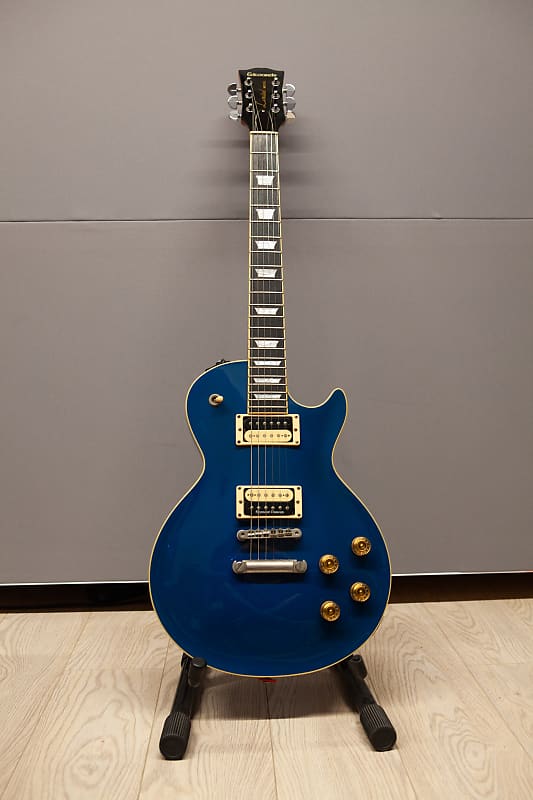 EDWARDS レスポールギター ブルー ESP Japanese Edwards Blue Les Paul Standard Gibson style