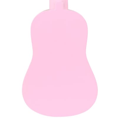 Diamond Head DU-110 Rainbow soprano ukulele, pink with gig bag image 5