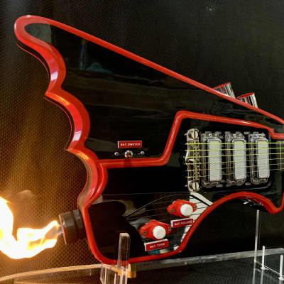 Oak Creek Guitars Batmobile Guitar 2022 Black, Red Cerise image 1