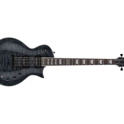 ESP LTD EC-1000 Electric Guitar w/Piezo - See Thru Black - B-Stock image 4