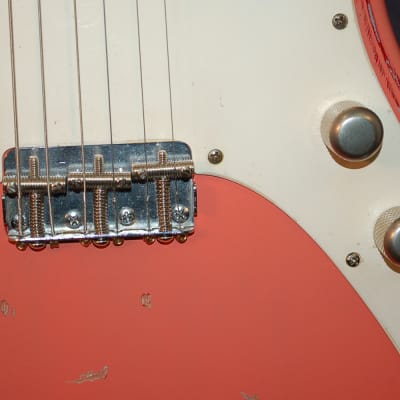Video Demo Vintage 1960 Fender Musicmaster Refin'd Shell Pink Pro Setup Original Hard Shell Case image 4