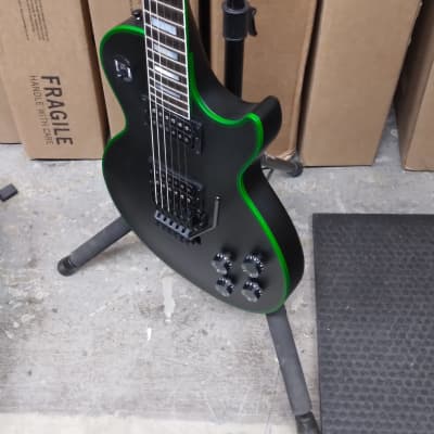 Gibson Les Paul Axcess Custom Green Widow in Satin Black w/Full Warranty! image 4