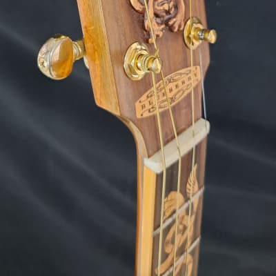 Blueberry  NEW IN STOCK Handmade TENOR Guitar Celtic Motif image 9