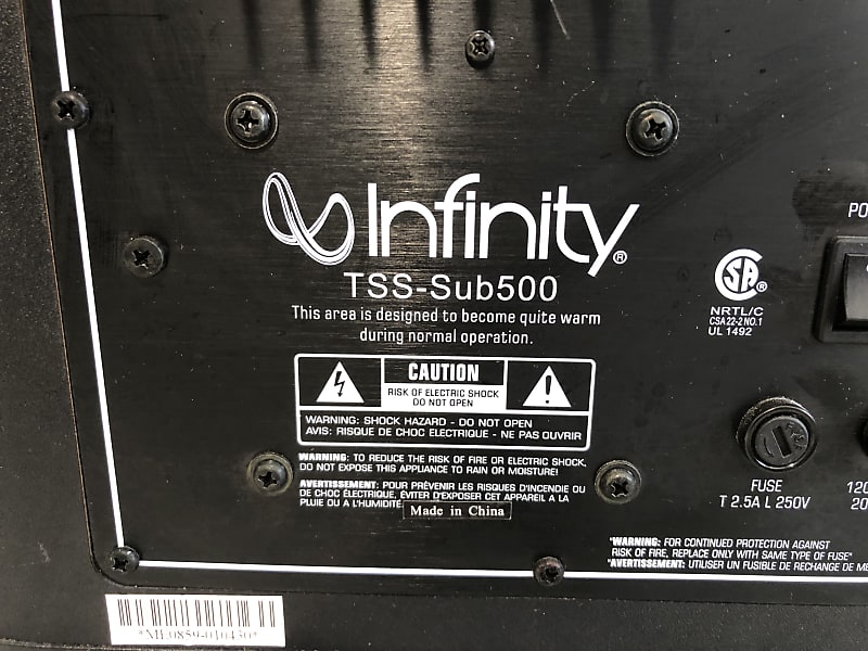 Infinity tss best sale sub 500