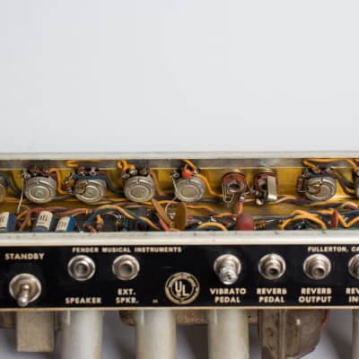 Fender  Deluxe Reverb Tube Amplifier (1967), ser. #A-23687. image 10