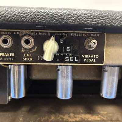 Fender Showman 2-Channel 85-Watt Guitar Amp Head 1966 - Black Panel image 8