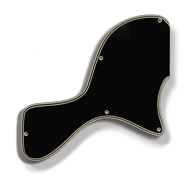 5 ply Black/Cream WIDE BEVEL Pickguard for Epiphone Les Paul