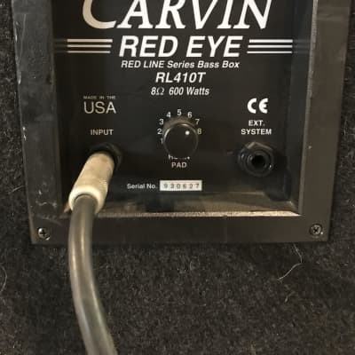 Carvin R1000 Red Line 1000 Watt Bass Head W/ Carvin RL410T 4x10