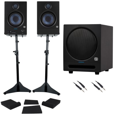 Genelec 6010a Studio Monitors Pair w/ 5040a subwoofer Black | Reverb