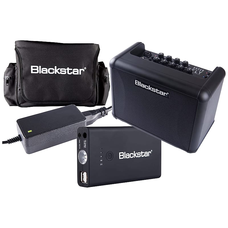 Blackstar Super Fly Street Pack 12-Watt 2x3" Battery-Powered Mini Guitar Combo with Bag and Power Supply image 1