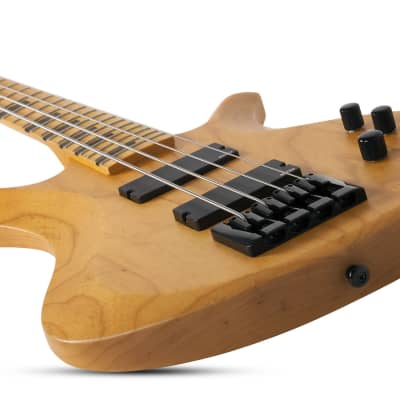 Schecter Riot-4 Session Bass, Aged Natural Satin image 6
