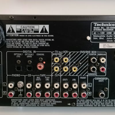 Technics SA-DX950 Audio Video Control Receiver 2001-03 image 7