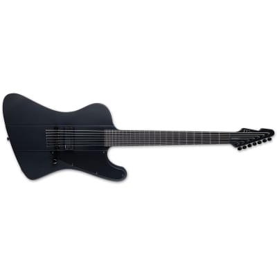ESP LTD Phoenix-7 Baritone 7-String Guitar w/ Macassar Ebony Fretboard and Fishman Pickup - Black Satin image 3