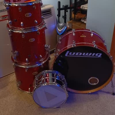 Ludwig centennial zep 2025 set red sparkle