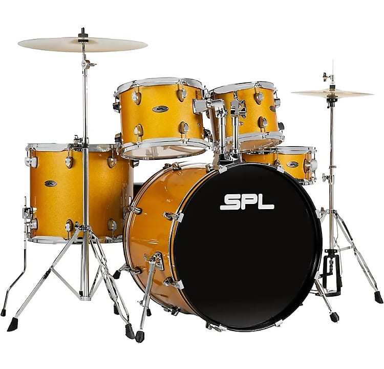 Sound Percussion Labs 5PC Unity II All In One Drum Set Gold Reverb